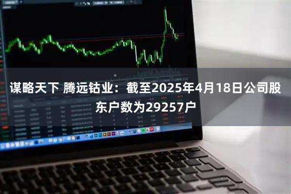 谋略天下 腾远钴业：截至2025年4月18日公司股东户数为29257户